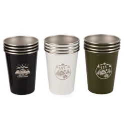 Camp Leader 4 Pcs Stainless Steel Cup - Black 9 Camp Leader 4 Pcs Stainless Steel Cup - Black -Montanic Sale Store CL01 GRN 03