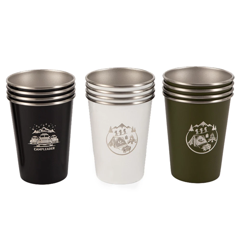 Camp Leader 4 Pcs Stainless Steel Cup - Black 4 Camp Leader 4 Pcs Stainless Steel Cup - Black - Image 4