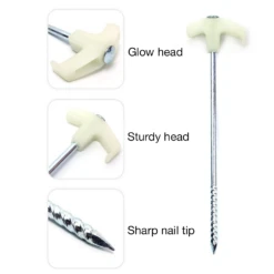 Camp Leader 1 Pcs Luminous Peg 25cm -Montanic Sale Store CL17 6