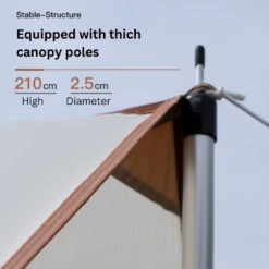 Adventurer Tanxianzhe Waterproof Awning Anti-tearing Sunshade Tarp Outdoor Camping Tan -Montanic Sale Store CLEARANCEADVENTURER