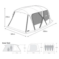 KZM New X-5 Tent -Montanic Sale Store Dimension