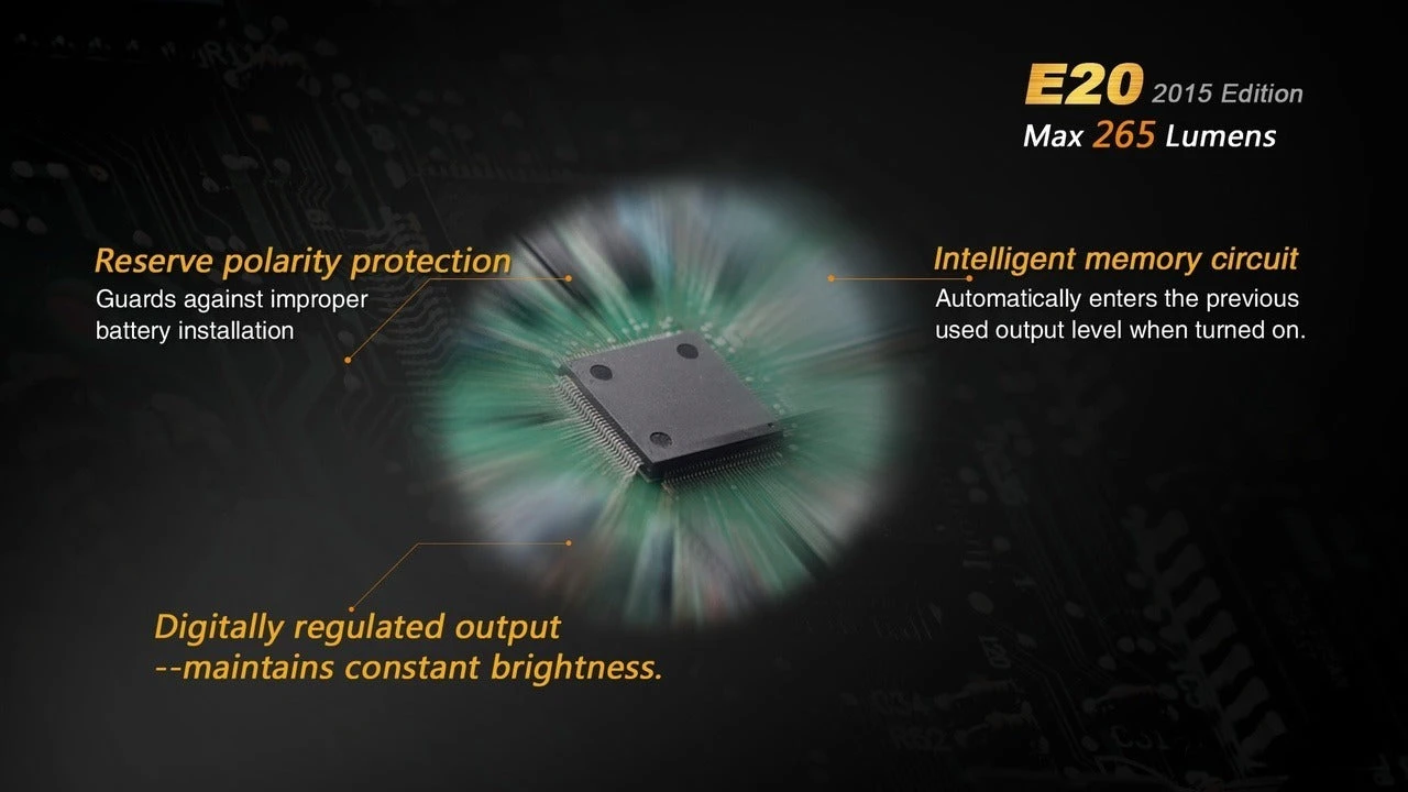 Fenix E20 XP-E2 LED Flashlight (2015 EDITION) 7 Fenix E20 XP-E2 LED Flashlight (2015 EDITION) - Image 7