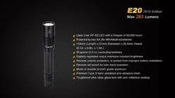 Fenix E20 XP-E2 LED Flashlight (2015 EDITION) 20 Fenix E20 XP-E2 LED Flashlight (2015 EDITION) -Montanic Sale Store E202015 14 E 99839 98925.1443050098