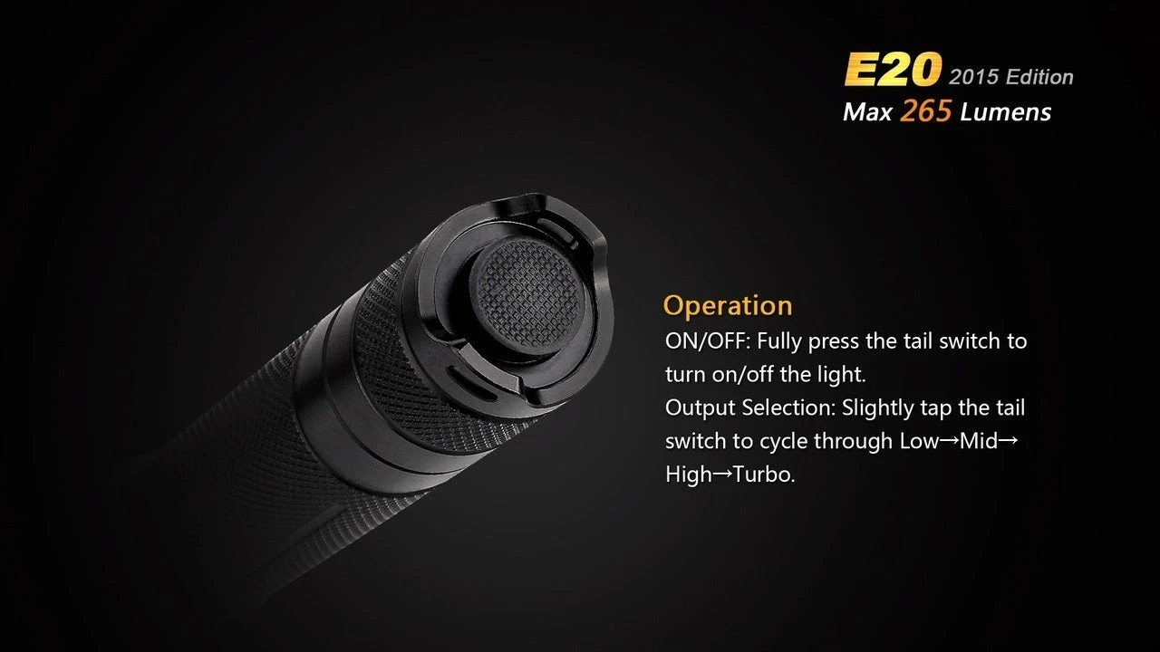 Fenix E20 XP-E2 LED Flashlight (2015 EDITION) 11 Fenix E20 XP-E2 LED Flashlight (2015 EDITION) - Image 11