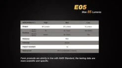 Fenix E05 XP-E2 LED Flashlight -Montanic Sale Store E25 14 85125 94587.1443049304