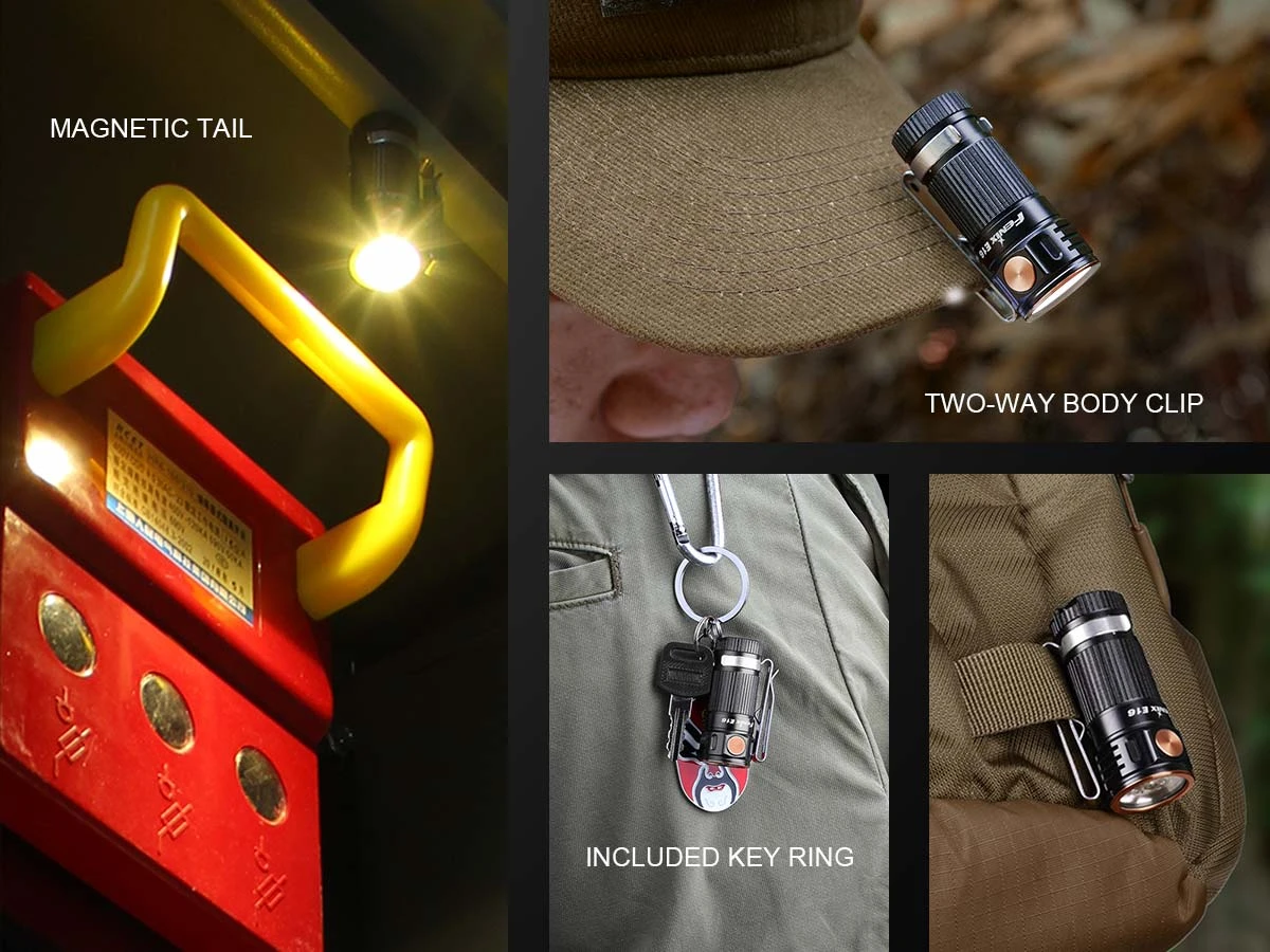 Fenix E16 XP-L Hi Neutral White LED Flashlight BLACK 700 Lumen 2 Fenix E16 XP-L Hi Neutral White LED Flashlight BLACK 700 Lumen - Image 2