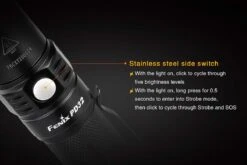 Fenix PD32 XP-L Hi LED Black 2016 Edition -Montanic Sale Store Fenix PD32 Flashlight Side Switch