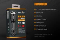 Fenix TK25 RED LED Flashlight 12 Fenix TK25 RED LED Flashlight -Montanic Sale Store Fenix TK25 Red Tactical Flashlight included