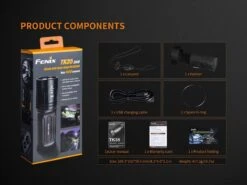 Fenix TK35 2018 XHP35 HI LED Flashlight 1300LM Black -Montanic Sale Store Fenix TK35 2018 Flashlight included 1