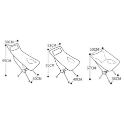 Hewolf Space Medium Aluminum Alloy Foldable Chair -Montanic Sale Store HW J2049 BLK 9