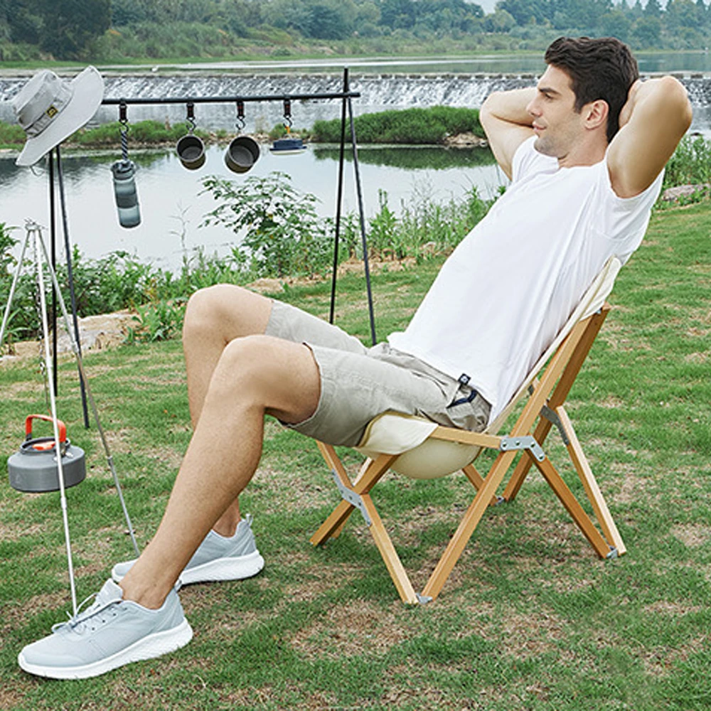 Hewolf Foldable Wooden Chair - Small 4 Hewolf Foldable Wooden Chair - Small - Image 4