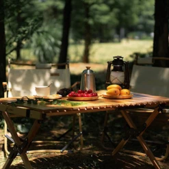 Hewolf Foldable Large Wooden Egg Roll Table -Montanic Sale Store HW J2097 04