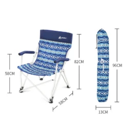 Hewolf Folding Chair Blue Wave -Montanic Sale Store J1862 7