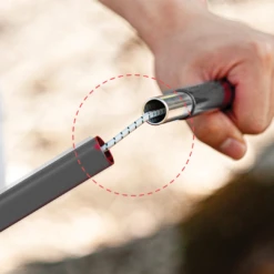 KZM 5 Stage Adjustable 250cm Aluminum Tarp Pole -Montanic Sale Store K22T3F03 8