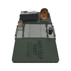 KZM Wild Field 3 Folding BBQ Table -Montanic Sale Store K23T3U07 11