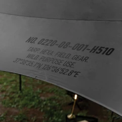 KZM Wild Field Hexa Tough Black Tarp -Montanic Sale Store K241T3T115