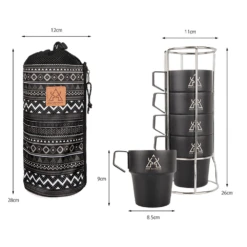 KZM NEW Black Mug 5P -Montanic Sale Store K8T3K004 7