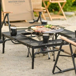 KZM Iron Mesh Fireplace Table II -Montanic Sale Store K9T3U012 6