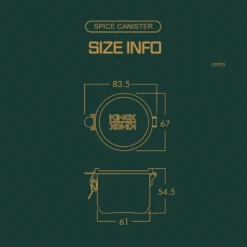 Kinox Canister 2 Pieces Set 9 Kinox Canister 2 Pieces Set -Montanic Sale Store KINOX003 3