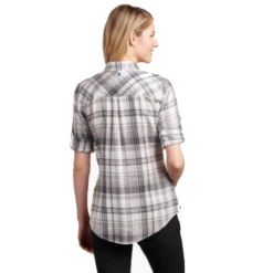 Kuhl Woman Spektra Plaid LS Shirt - Storm -Montanic Sale Store KUHL8316 STM 3