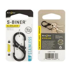 Nite Ize S-Biner® SlideLock® Stainless Steel -Montanic Sale Store LSB2 01 R3 1
