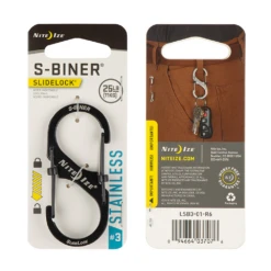 Nite Ize S-Biner® SlideLock® Stainless Steel -Montanic Sale Store LSB3 01 R6 1