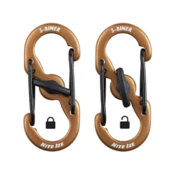 Nite Ize S-Biner® MicroLock® Aluminum - 5 Pack Coyote -Montanic Sale Store LSBMA 29BG 5R7 4