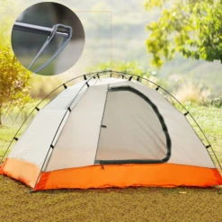 Hewolf 2 Person Double Layer Aluminum Pole Tent -Montanic Sale Store MON 1595 GRN 5