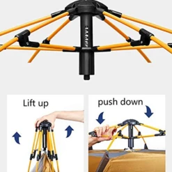 Hewolf 3-5 Person Automatic System Large Outdoor Camping Tent -Montanic Sale Store MON 1789 BLU 3
