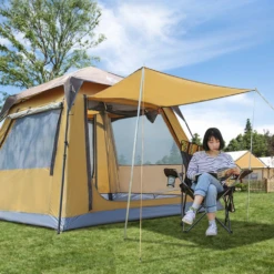 Hewolf Large 8 Person Square Top Automatic Tent -Montanic Sale Store MON 1847 CAM 8