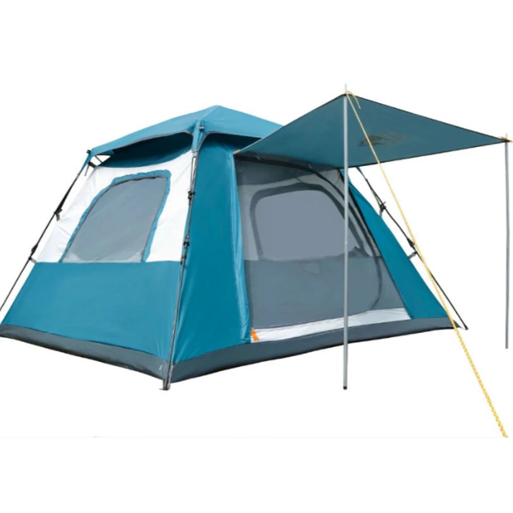 Hewolf Auto 4 Person Tent Teal 1 Hewolf Auto 4 Person Tent Teal