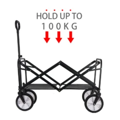 Camp Leader Camping Push Wagon - Black -Montanic Sale Store MON42 9 edited