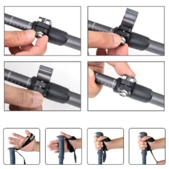 Naturehike Qing Xue Pro Three Section 7075 Aluminum Alloy Trekking Pole -Montanic Sale Store NH17D017 D EB 3