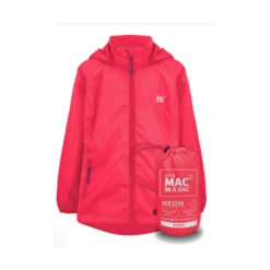 Mac In A Sac Mini Origin 2 Kids Jacket Waterproof Packable Jacket -Montanic Sale Store NeonWatermelon1