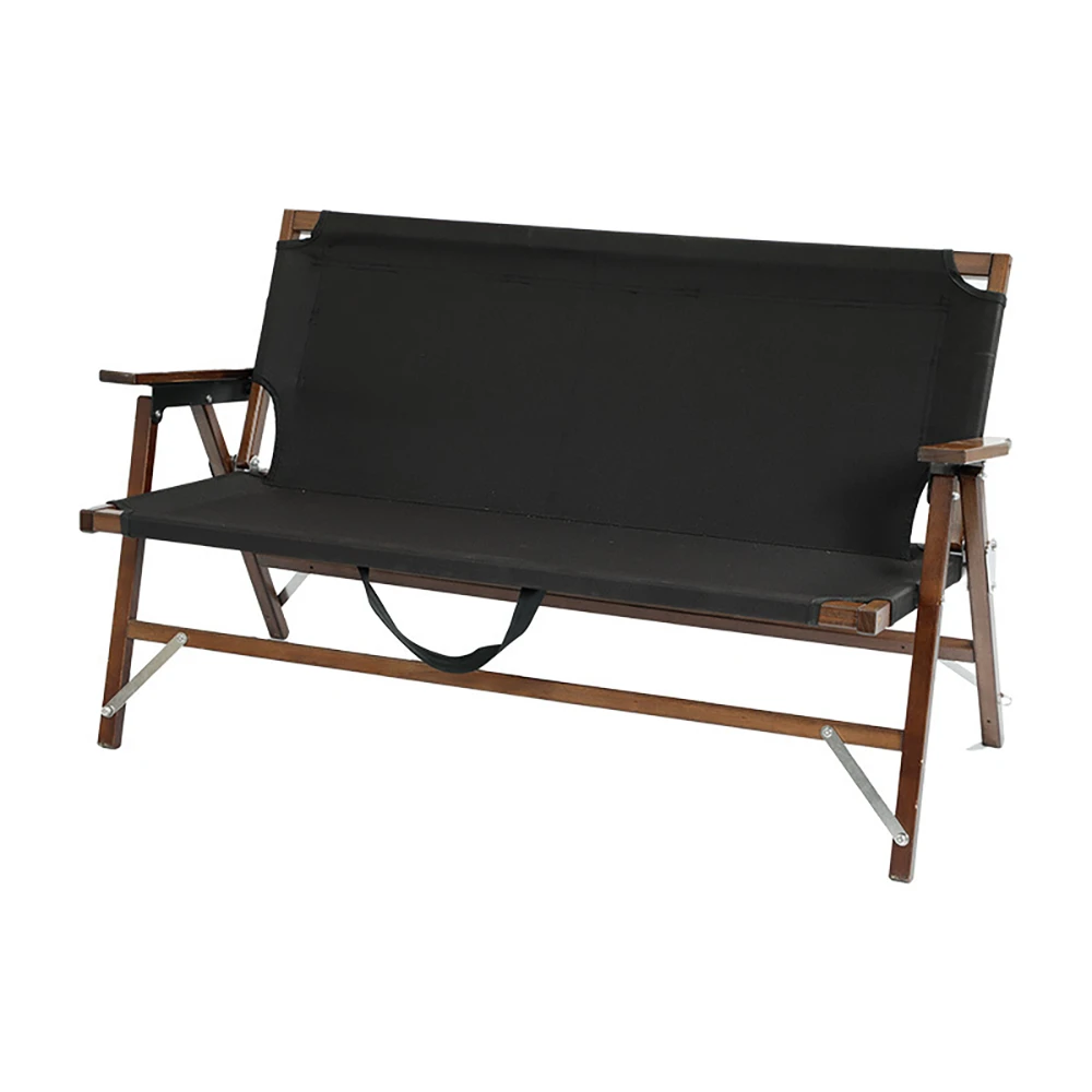 Camp Leader Camping Wooden Long Chair - Black 1 Camp Leader Camping Wooden Long Chair - Black