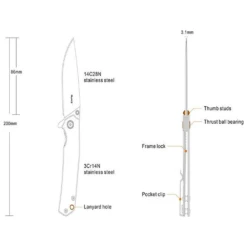 Ruike P801-SB Folding Knife -Montanic Sale Store P801 SB 5