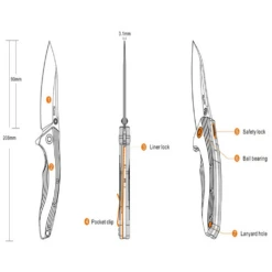 Ruike P841-L Table Knife -Montanic Sale Store P841 L 10