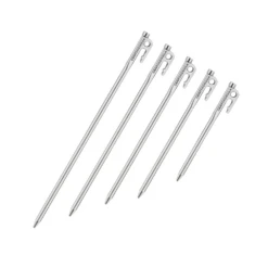 Campingmoon Stainless Steel Tent Pegs Silver 17 Campingmoon Stainless Steel Tent Pegs Silver -Montanic Sale Store R30 8 3
