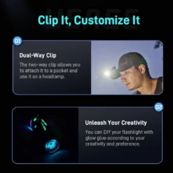 Loop Gear Aluminum Lite EDC 1000 Lumen Flashlight Without Sidelight -Montanic Sale Store SK03ALUMINUMLITE 5