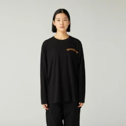 Snow Peak TROUT Pocket Graphic Long Sleeve T-Shirt -Montanic Sale Store SPF TS 25SU90702019 4