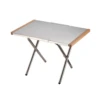 Campingmoon Stainless Steel Embossing Outdoor Side Table With Carrying Bag