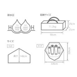 DoD Kinoko Tent -Montanic Sale Store T4 610 RD 04