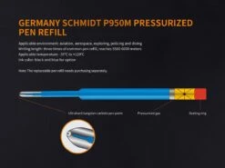 Fenix T5TI Titanium Tactical Pen (Grey) -Montanic Sale Store T5Ti TacticalPen Pen Ink