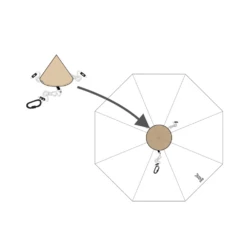 DoD Tongari Hat - One Pole Tent Cap -Montanic Sale Store TG1 768 BK 3