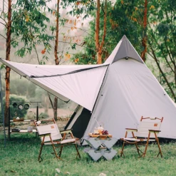 Vidalido 3 - 4 Person Automatic Teepee Tent -Montanic Sale Store TV 063 TAN 4