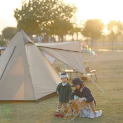 Vidalido 3 - 4 Person Automatic Teepee Tent -Montanic Sale Store TV 063 TAN 7