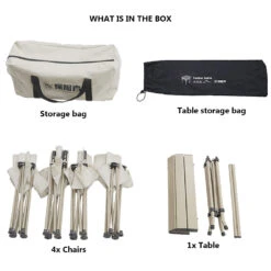 Adventurer Tanxianzhe Camping Table And Chairs Set - Khaki 6 Adventurer Tanxianzhe Camping Table And Chairs Set - Khaki -Montanic Sale Store TXZ 150DH 02 c7958f20 269d 4bfc 81da e5fd8041c162