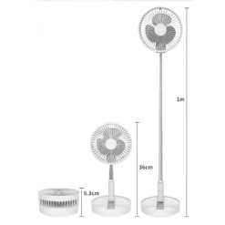 P10 Folding Retractable Camping Fan - White -Montanic Sale Store p10 6