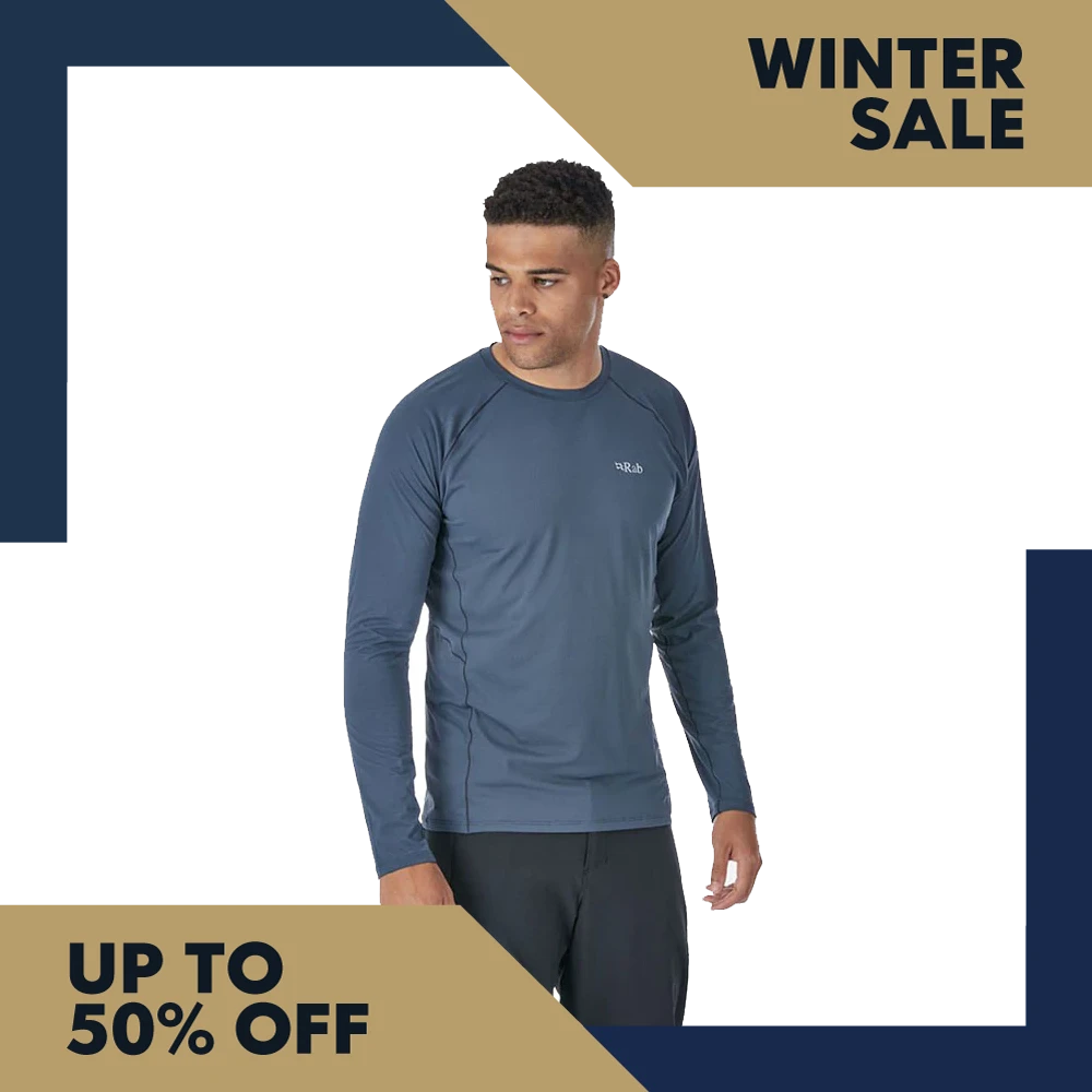 Rab Force LS Tee - Steel 1 Rab Force LS Tee - Steel