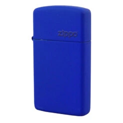 Zippo 1630ZL Slim Royal Blue Matte With Zippo Logo - Refillable Windproof Lighter -Montanic Sale Store zippo 1630 5